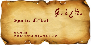 Gyuris Ábel névjegykártya